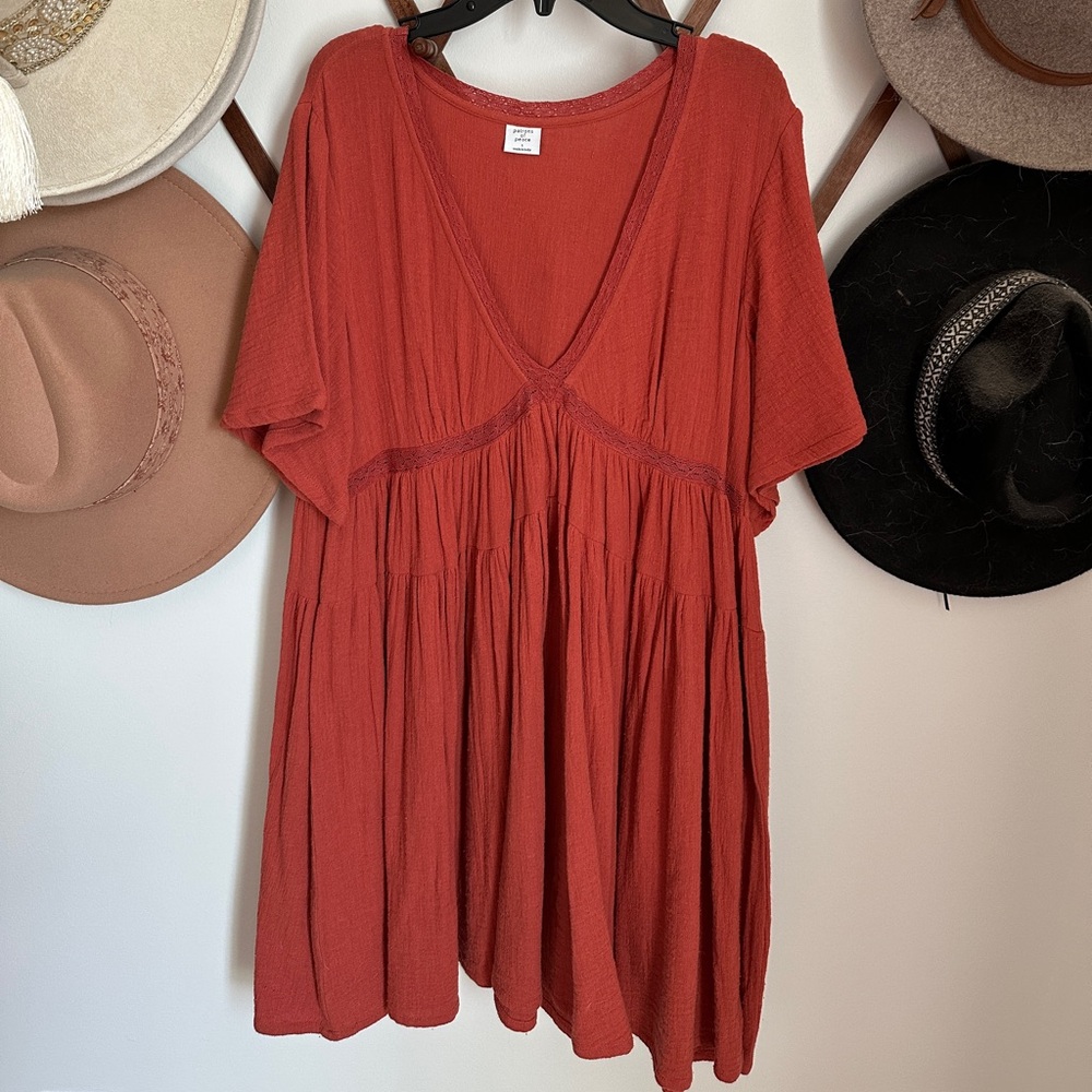 Patrons of Peace Rust Dress